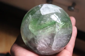 Kuningas haruldaste looduslike quartz crystal green fluoriidimaardlat parim palli tervendada 